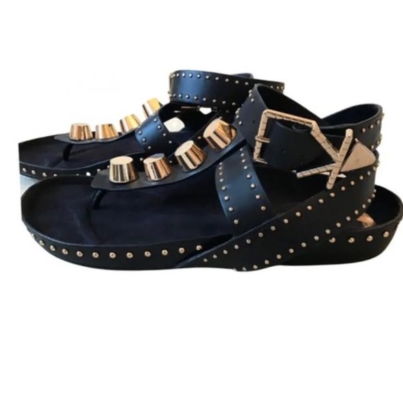 Ivy Kirzhner New York Sandals Treble Black Vechetta - Picture 2 of 4